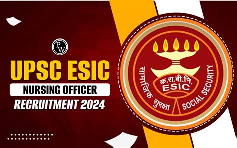 Upsc Esic Nursing Officer Recruitment Apply Online Post