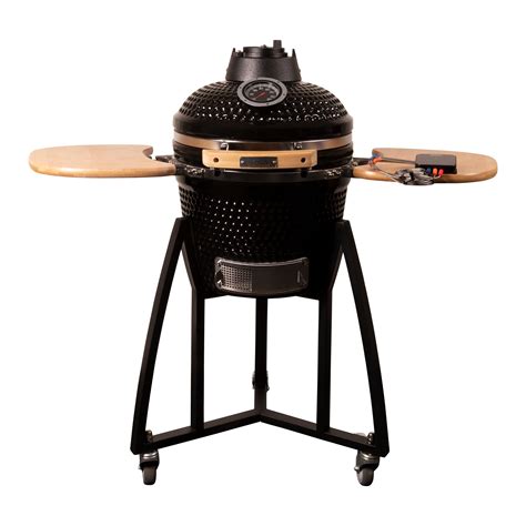 Patton Kamado Houtskool Barbecue Zwart Keramisch Rond Barbecue