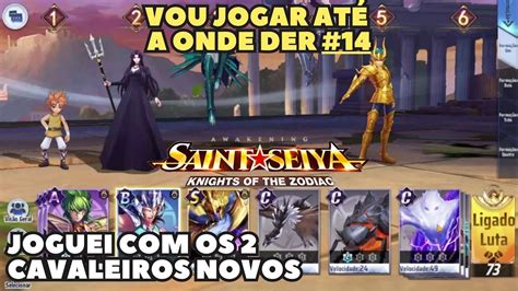 Tentei jogar os 2 Cavaleiros que Ganhei na Invocação 14 Saint