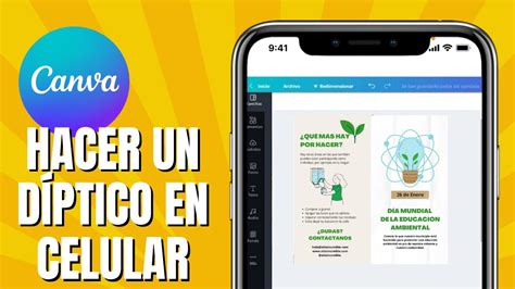 C Mo Hacer Un D Ptico En Canva En Celular Crear Un Folleto En Canva