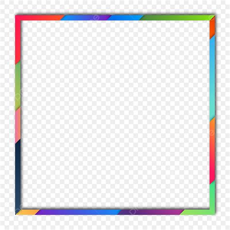 Rectangular Borders Clipart Vector Frame Colored Decoration