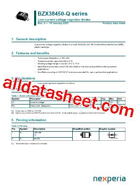 K Marking Bzx C Q Datasheet Pdf Nexperia B V All Rights