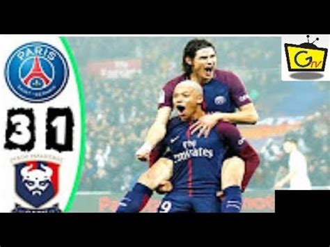 Caen x PSG Melhores Momentos NEYMAR CAVANI AMAZING Campeonato Francês