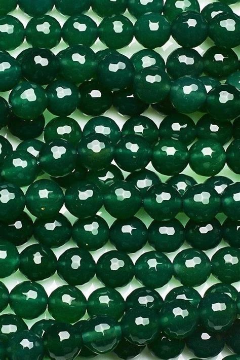 Green Onyx Faceted Round Beads At Rs Piece Onyx Bead In Jaipur