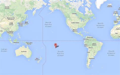 Tahiti Location World Map