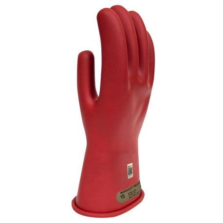 Arcguard Gc R Voltage Gloves Sz Rubber Red Astm Class Class