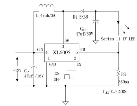 V A Led Driver Circuit Diagram