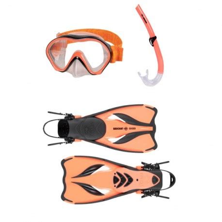 BEUCHAT Set OCEO Junior FMS Diving Fins Mask Snorkel