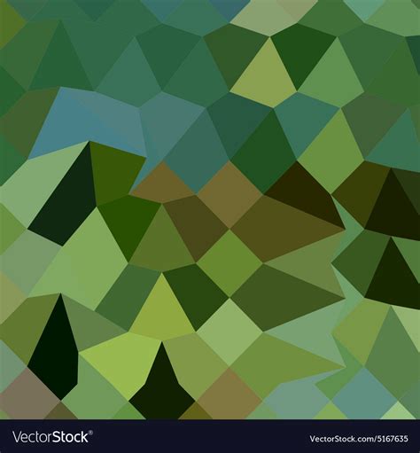 Dark Spring Green Abstract Low Polygon Background Vector Image