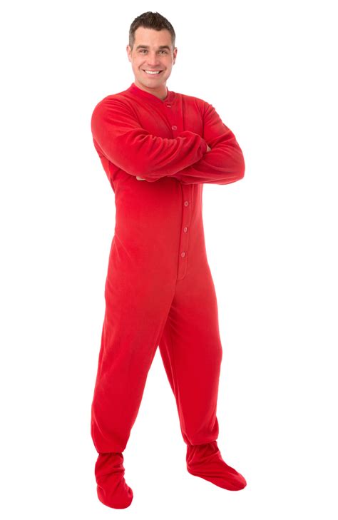 Buy Big Feet Pajama Co One Piece Micro Polar Fleece Adult Footed Onesie