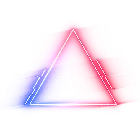 Neon Border Light Triangle Frame Neon Neon Border Border Png