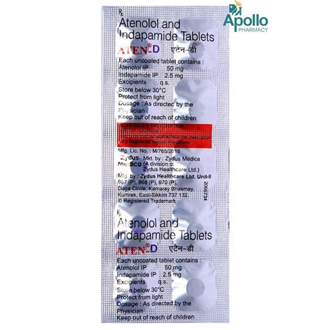 Aten D Tablet 10 S Price Uses Side Effects Composition Apollo Pharmacy