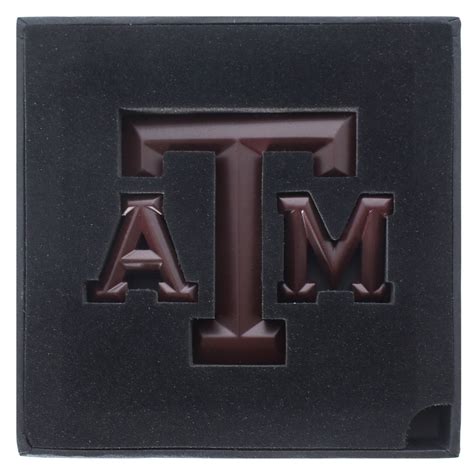 Texas Aandm Matte Maroon Block Emblem