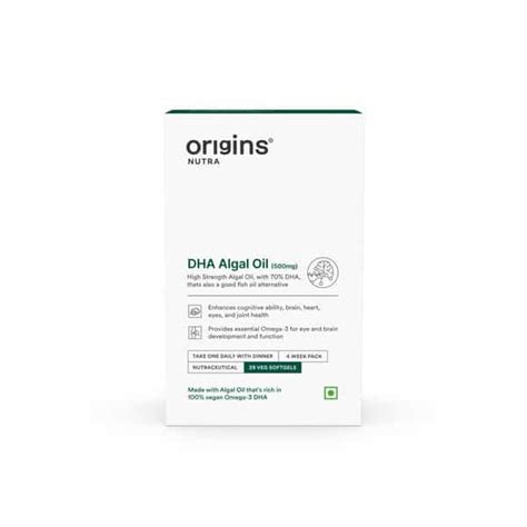 Buy Origins Nutra Dha Algal Oil 28 Veg Softgels Online And Get Upto 60