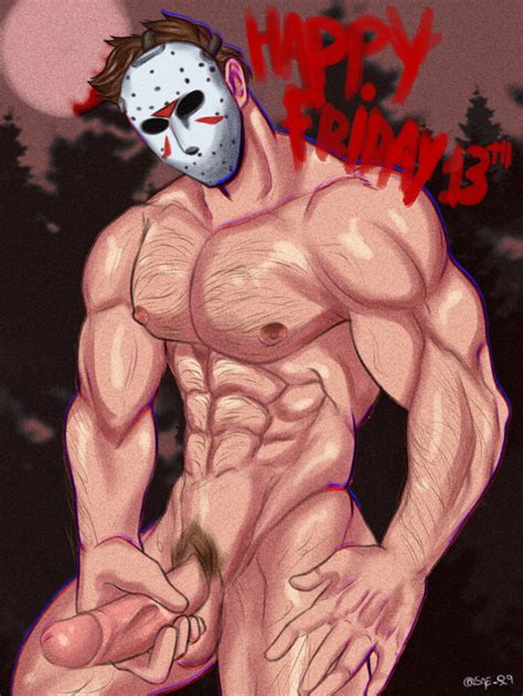 Rule 34 Balls Bara Boner Erection Friday The 13th Gay Hairy Hockey Mask Jason Voorhees Male