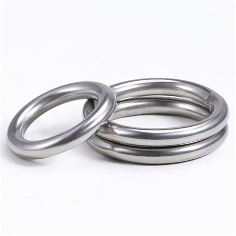 15 100mm Round Welded O Rings A2 Stainless Steel Heavy Duty Metal O