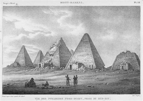 Pyramids At Jebel Barkal In 1821 Nubian Pyramids Wikipedia