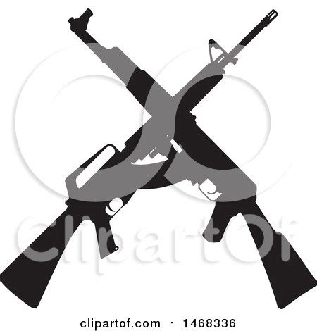 Crossed Rifle Silhouette