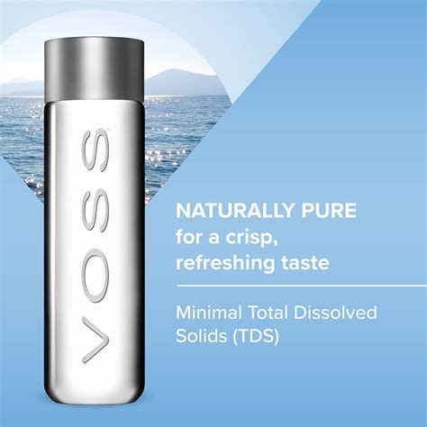 Voss Still Premium Naturally Pure Water Pet Plastic Bottles For On The