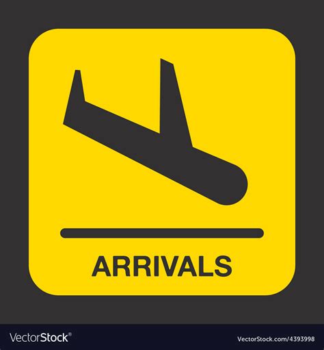 Airport signs Royalty Free Vector Image - VectorStock