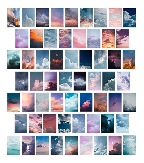 Boho Cove Clouds Aesthetic Wall Collage Kit 60 Set Philippines Ubuy