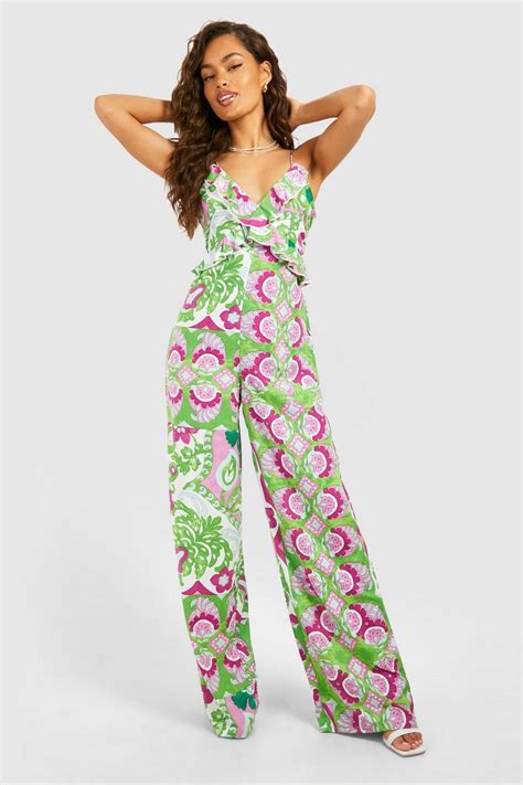 Strappy Jumpsuit Boohoo Uk