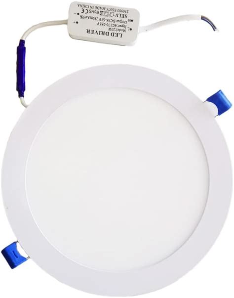 Leduni Plafonnier Led Rond En Aluminium W Lm Ip