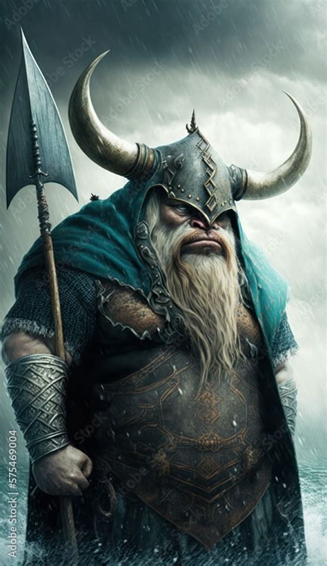 Raiding Valhalla A Cute Cool And Beautiful Viking Animal Bull