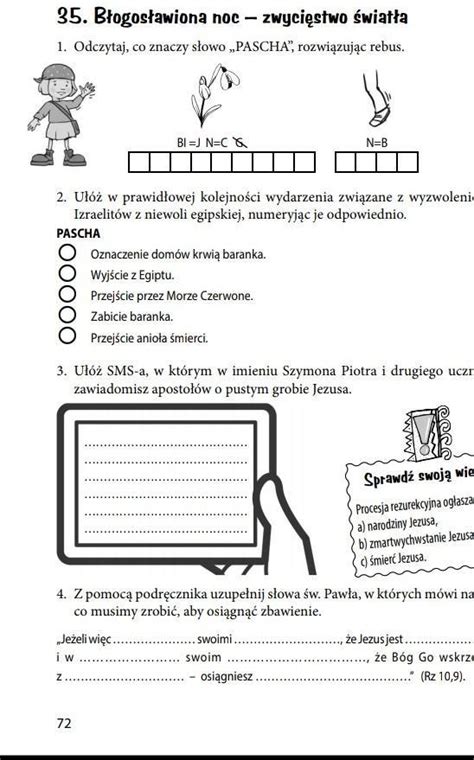 Religia Klasa Wydawnictwo Jedno W Za Czniku Zadania Potrzebuje Na