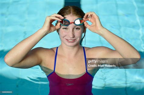 Australian Swimmer Mollie Ocallaghan Poses During A Portrait Session