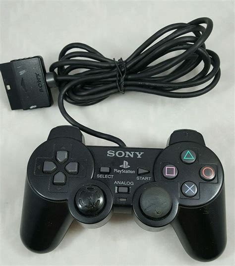 Official Genuine Oem Sony Ps2 Wired Dualshock 2 Controller Black