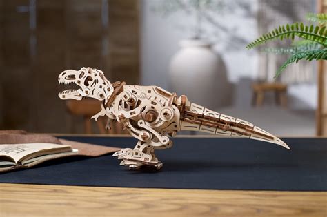 Tyranozaurus Rex Drewniany Ruchomy Model DIY Ugears Sklep AstroMedia