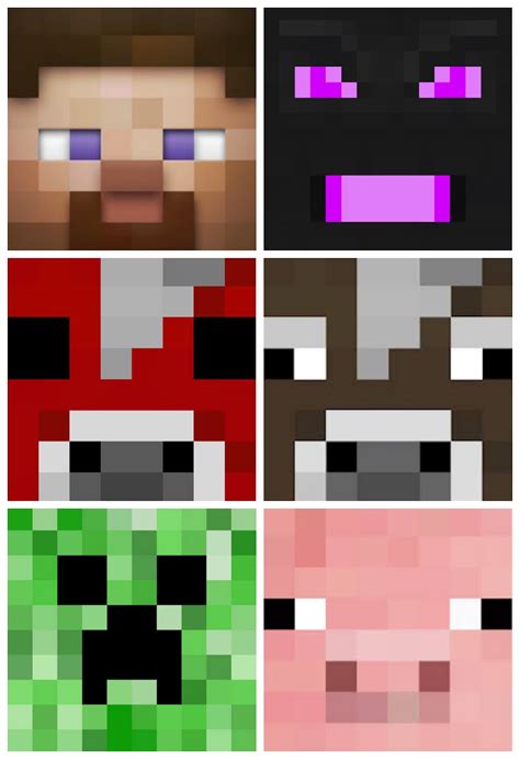 Printable Minecraft Characters Faces