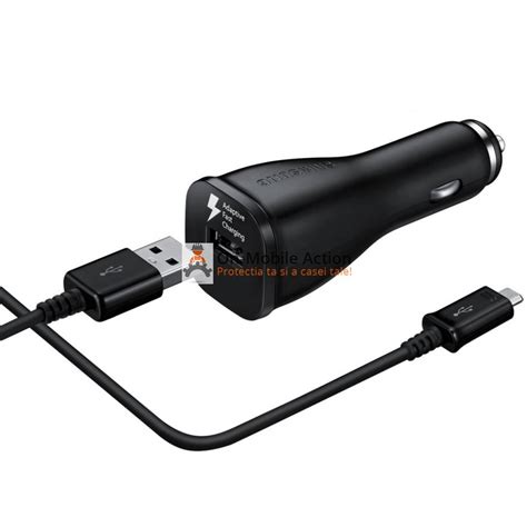 Incarcator Auto Rapid Samsung V A Cablu Usb Type C Negru