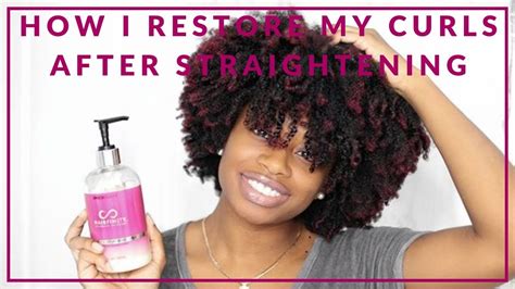 How I Restore My Curls After Straightening Youtube