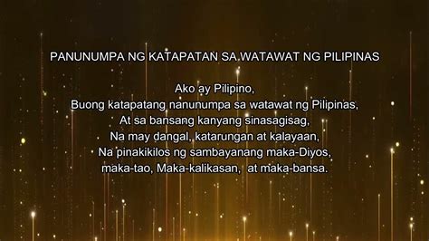 Panunumpa Ng Katapatan Sa Watawat Ng Pilipinas I 2023 Deped