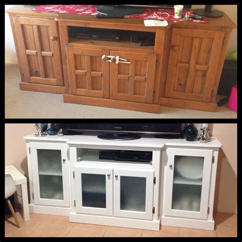 Before And After Tv Cabinet Upcycle Furniture Makeover Diy Furniture