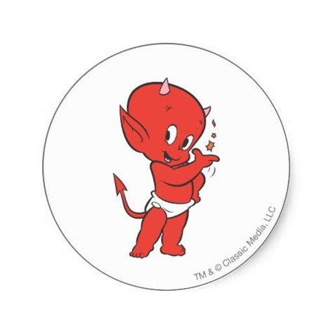 hot stuff the little devil tattoo - lineartdrawingspeoplecartoon