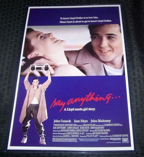 Say Anything John Cusack 11x17 Movie Poster Ebay