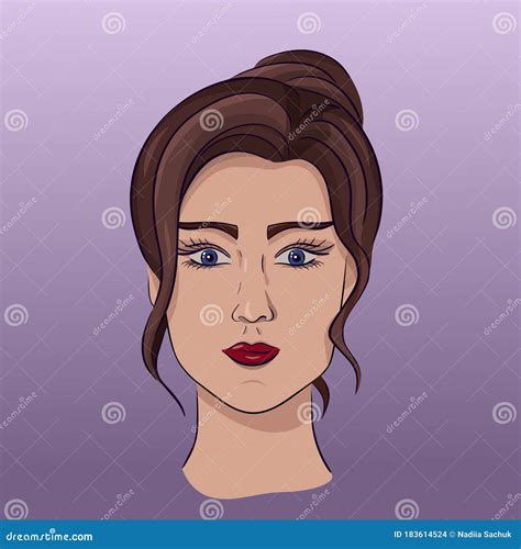 Sexy Brunette Violet Background Stock Illustrations 10 Sexy Brunette Violet Background Stock