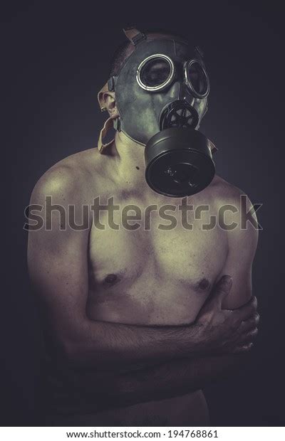 Nude Man Gas Mask Pollution Concept Stock Photo Shutterstock