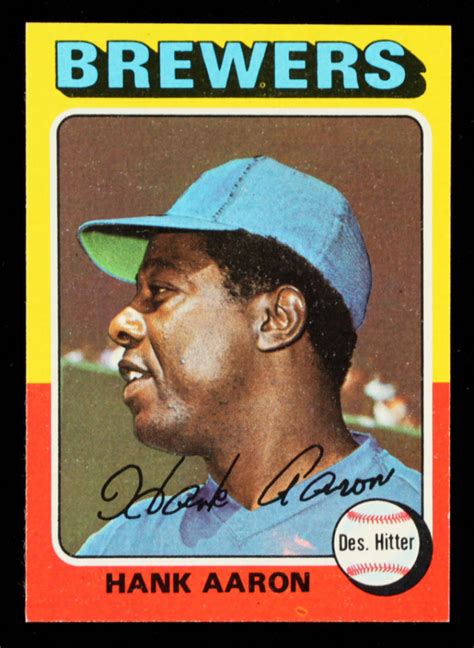 Hank Aaron 1975 Topps 660 Pristine Auction