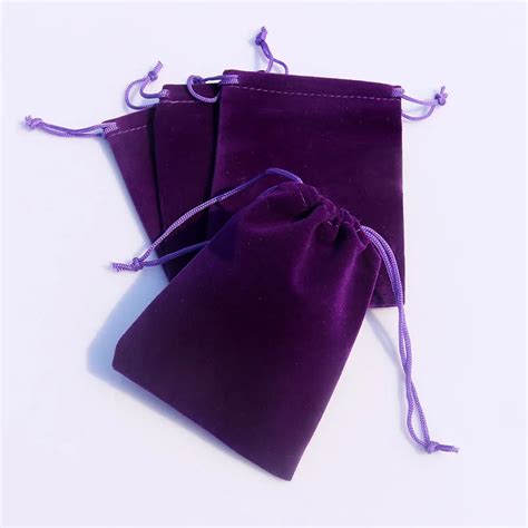 Wholesale Pcs Lot X Cm Purple Velvet Bag Small Drawstring Jewelry