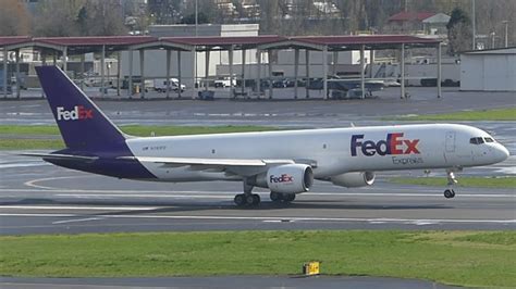 Fedex Express Boeing Sf N Fd Takeoff From Pdx Youtube