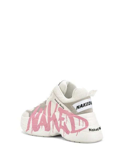 Naked Wolfe Track Logo Chunky Platform Sneaker In Pink Lyst