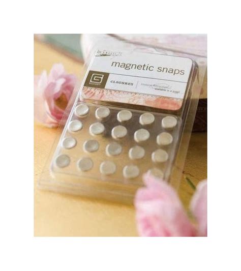 Basic Grey Small Magnetic Snaps Discs 095 Cm 10 Stk