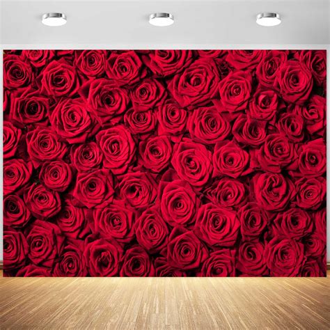 Amazon 6x4ft Valentines Day Backdrop Rose Flowers Wall