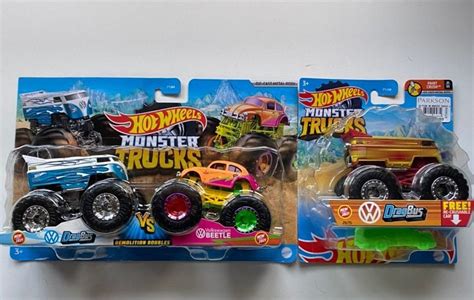 Hot Wheels Monster Trucks Vw Drag Bus Vw Beetle Dragbus Hobbies Toys