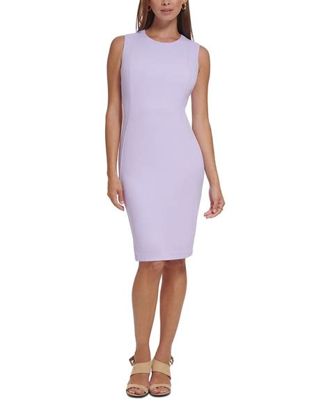 Calvin Klein Womens Sleeveless Sheath Dress Macys