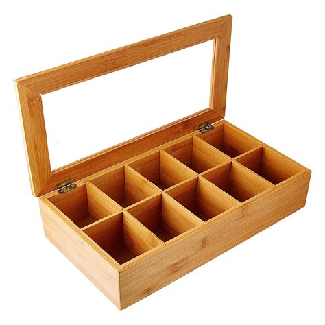 Tea Bag Box X Cm Bamboo Kesper Kitchenshop